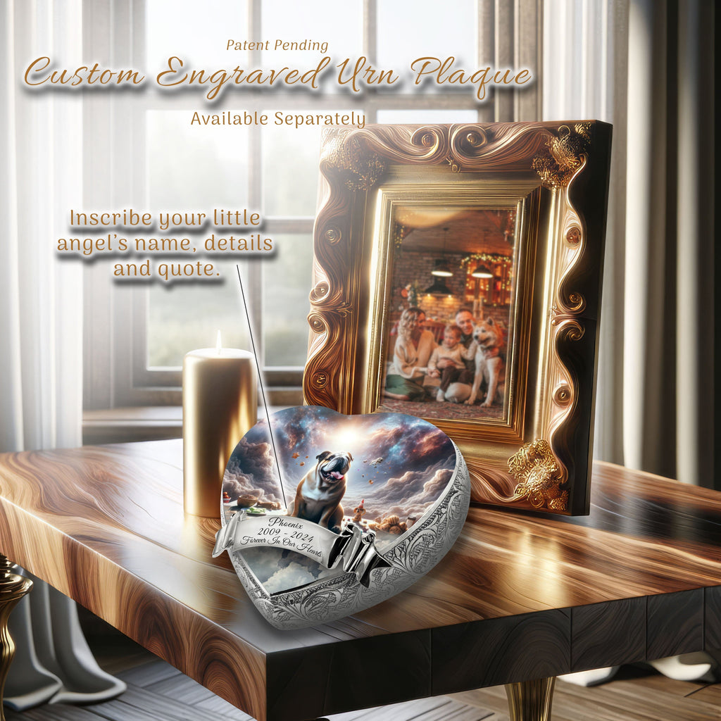 Bulldog Dog Urn - Cosmic Charm Urn for Dog Ashes