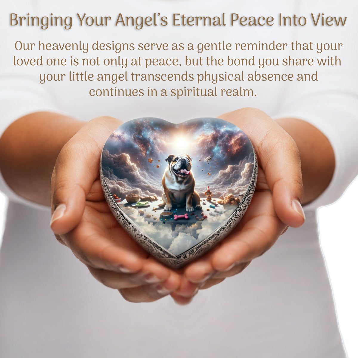 Bulldog Dog Urn - Cosmic Charm Urn for Dog Ashes