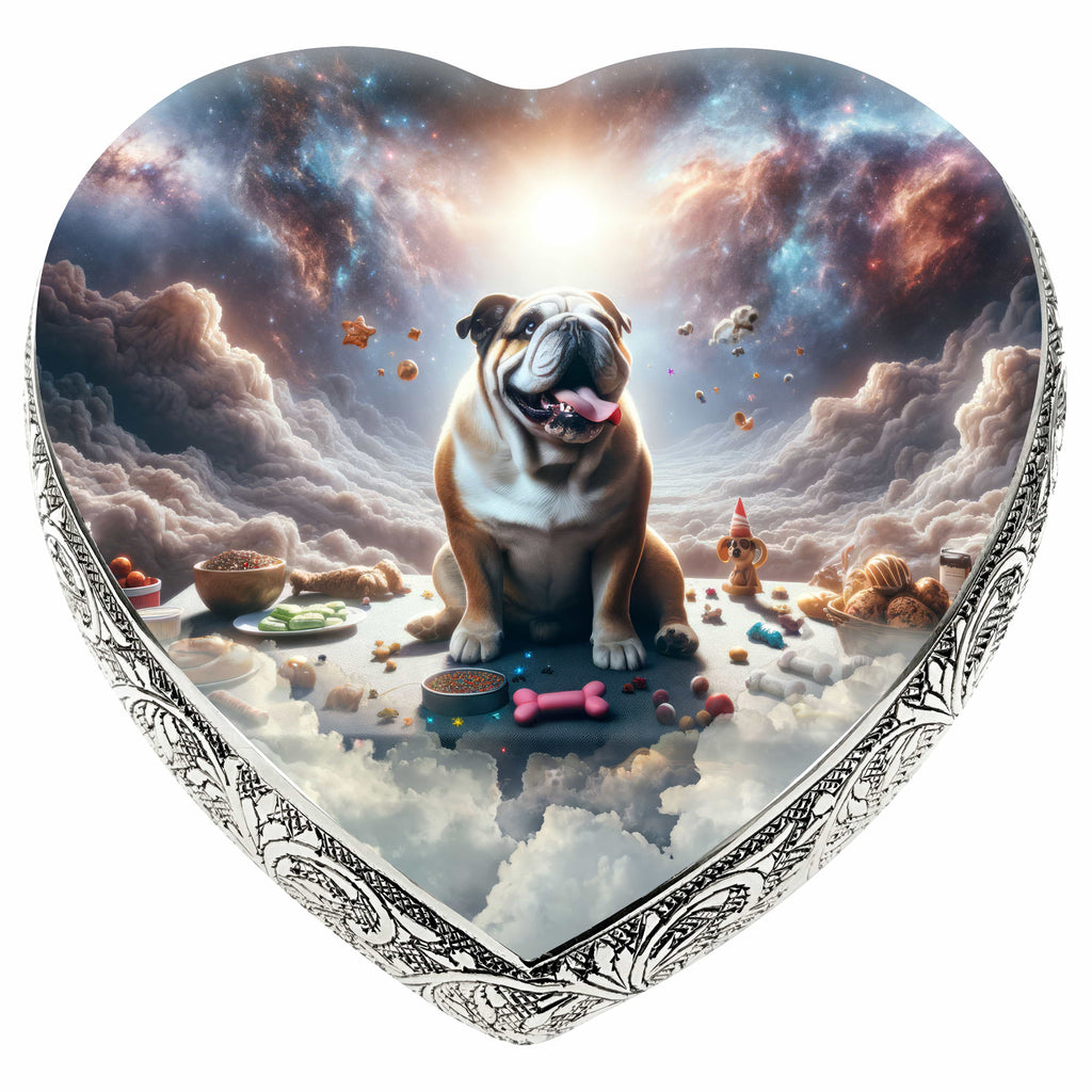 Bulldog Dog Urn - Cosmic Charm Urn for Dog Ashes