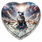 Bulldog Dog Urn - Cosmic Charm Urn for Dog Ashes