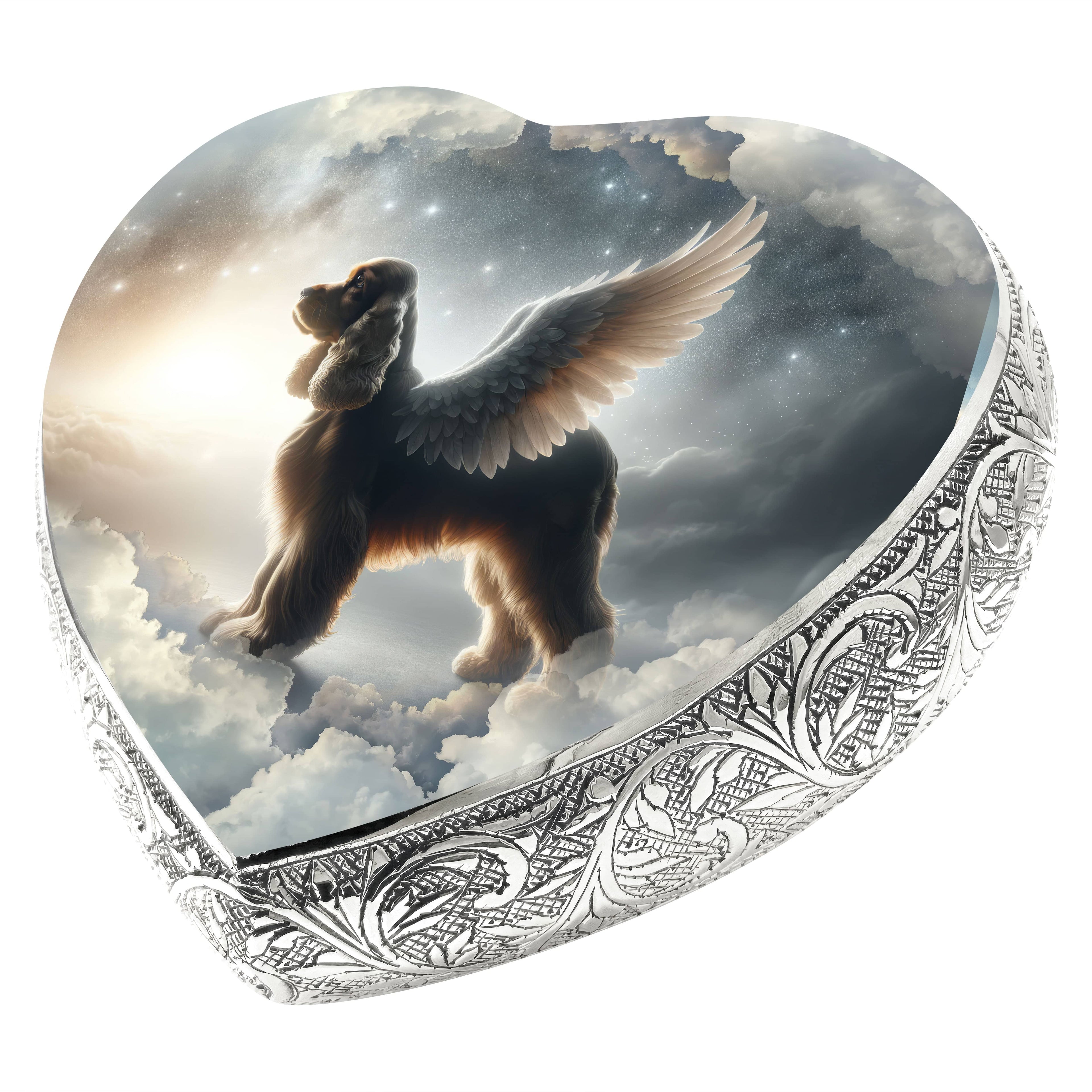 Cocker Spaniel Dog Urn - Twilight Haze Urn for Dog Ashes