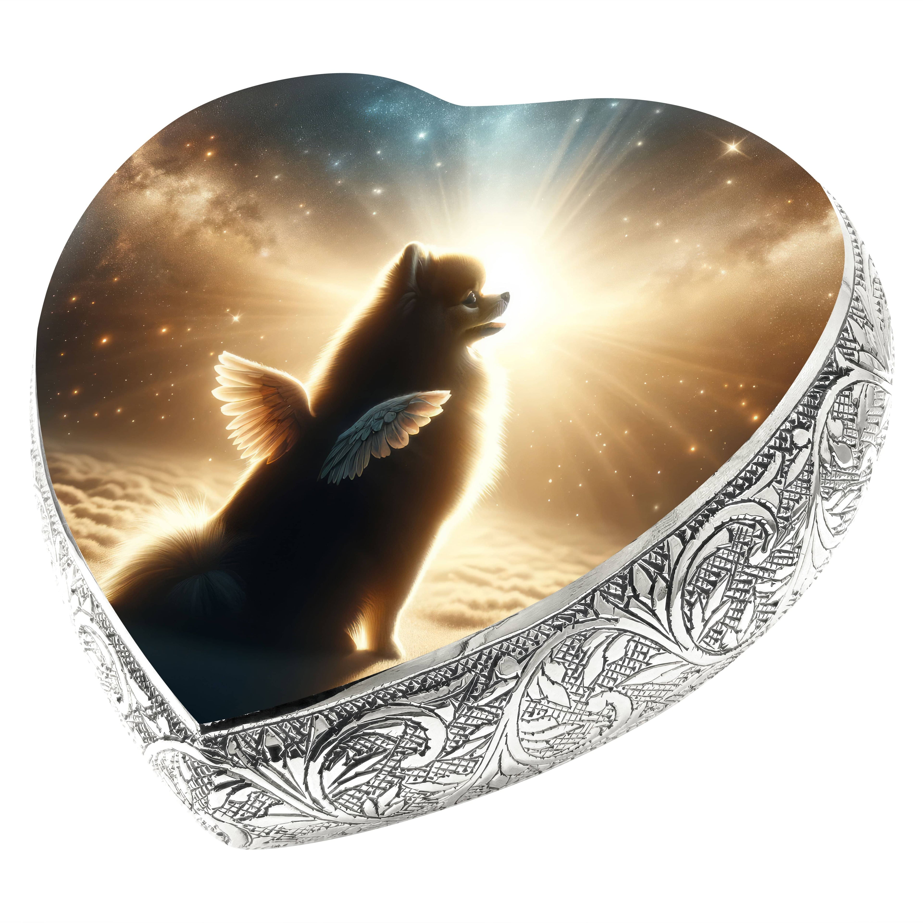 Pomeranian Dog Urn - Elysian Twilight Urn for Dog Ashes