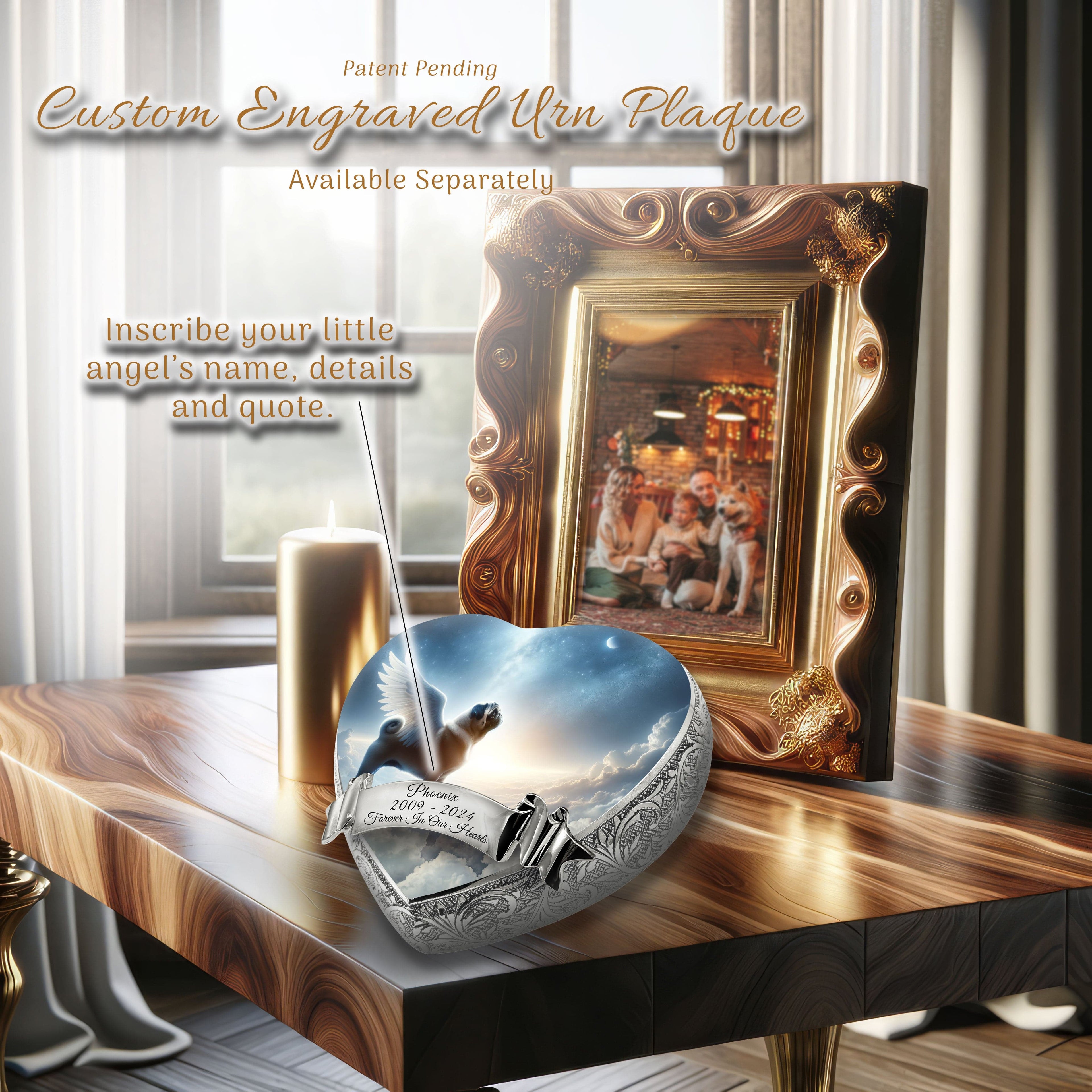 Pug Dog Urn - Astral Awe Urn for Dog Ashes