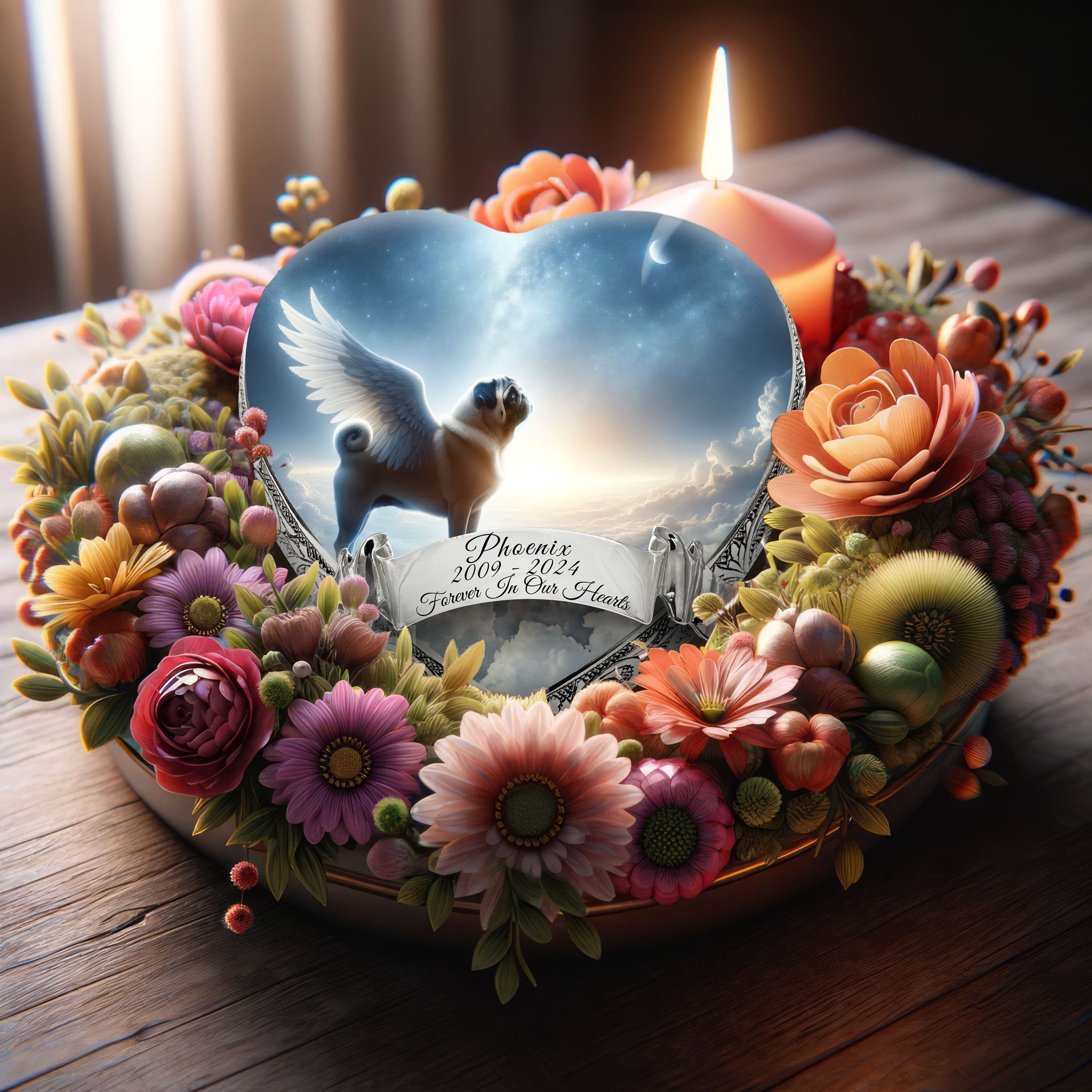 Pug Dog Urn - Astral Awe Urn for Dog Ashes