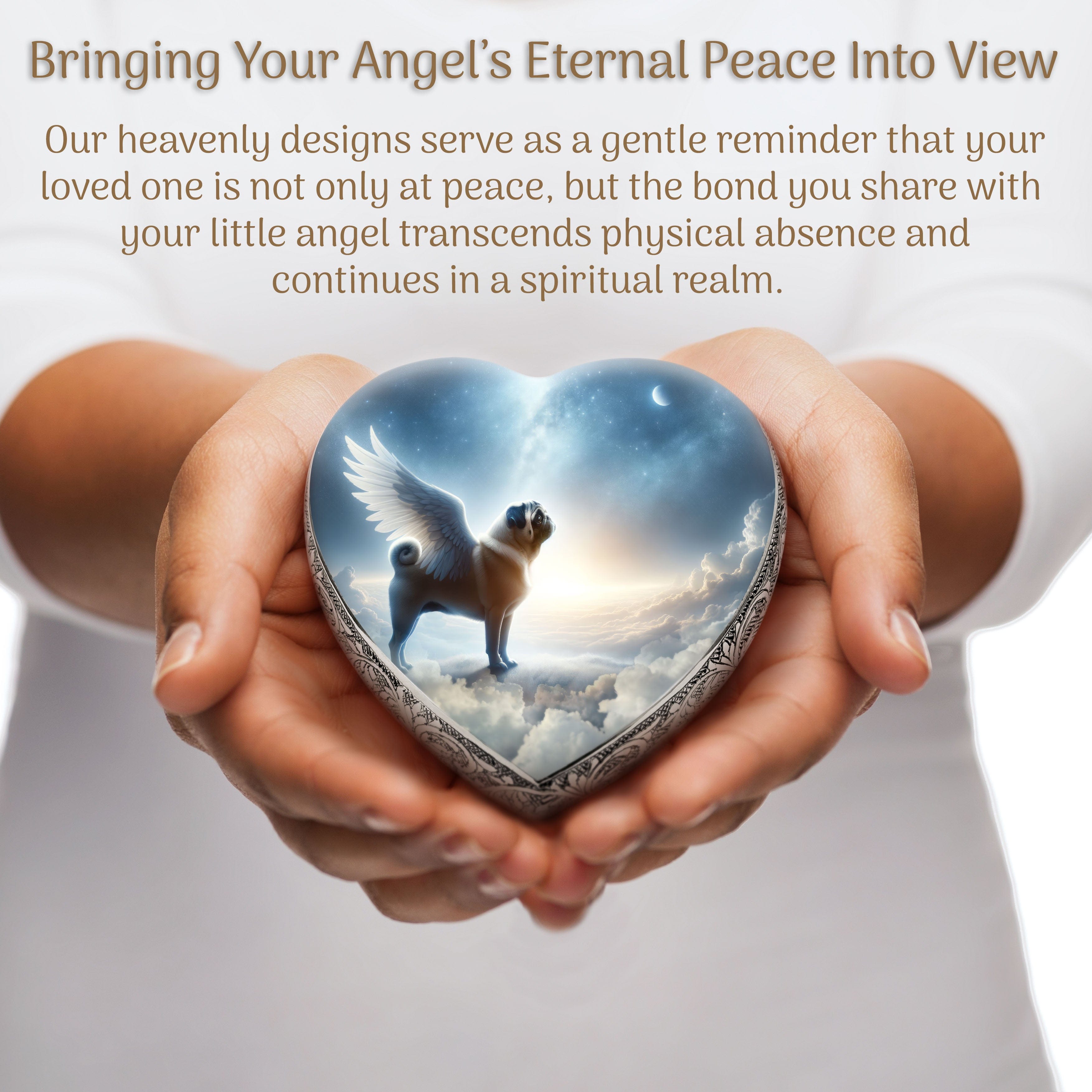 Pug Dog Urn - Astral Awe Urn for Dog Ashes