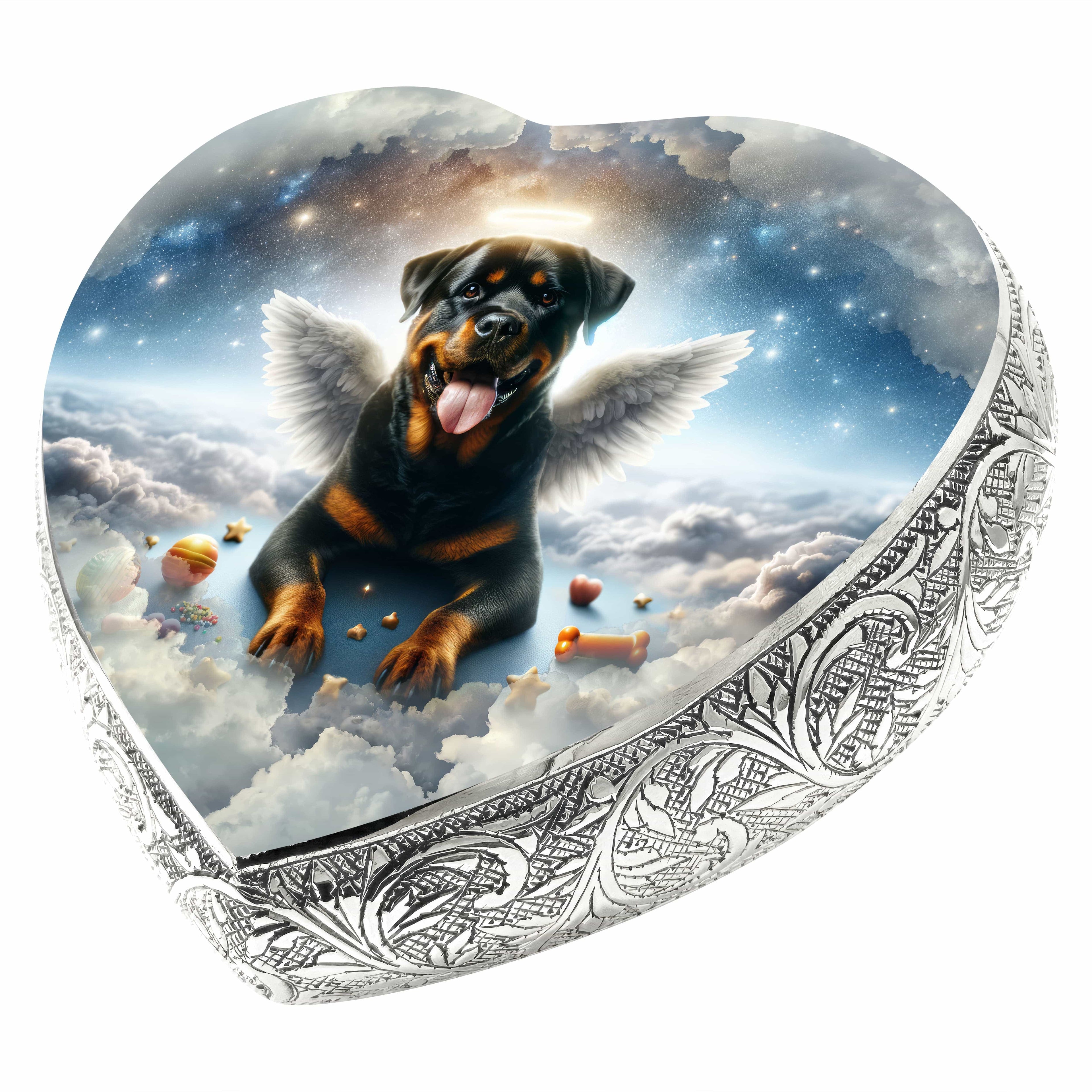 Rottweiler Dog Urn - Galaxy Glaze Urn for Dog Ashes
