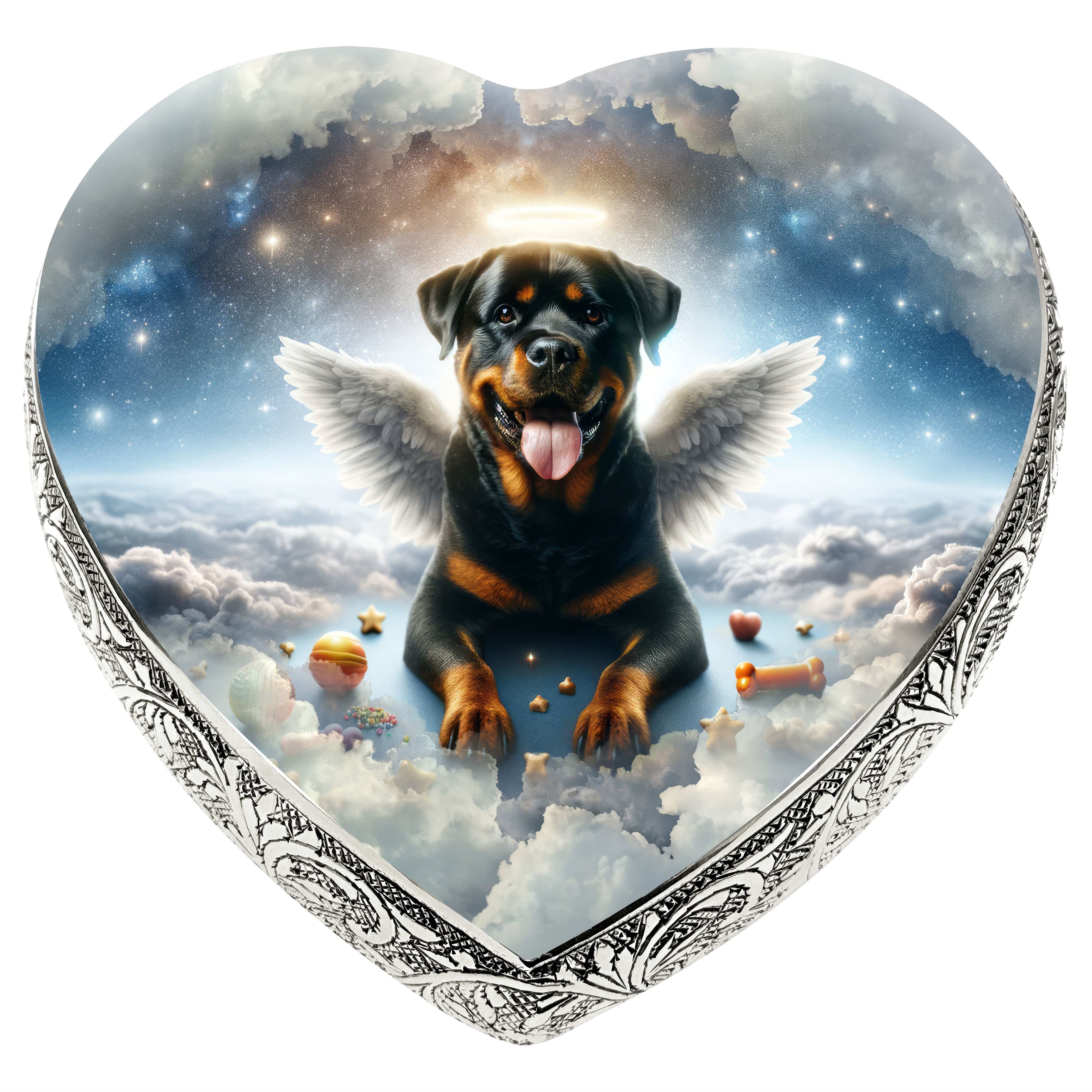 Rottweiler Dog Urn - Galaxy Glaze Urn for Dog Ashes