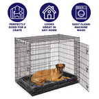 Midwest QuietTime Sheepskin Pet Bed Gray 48x30