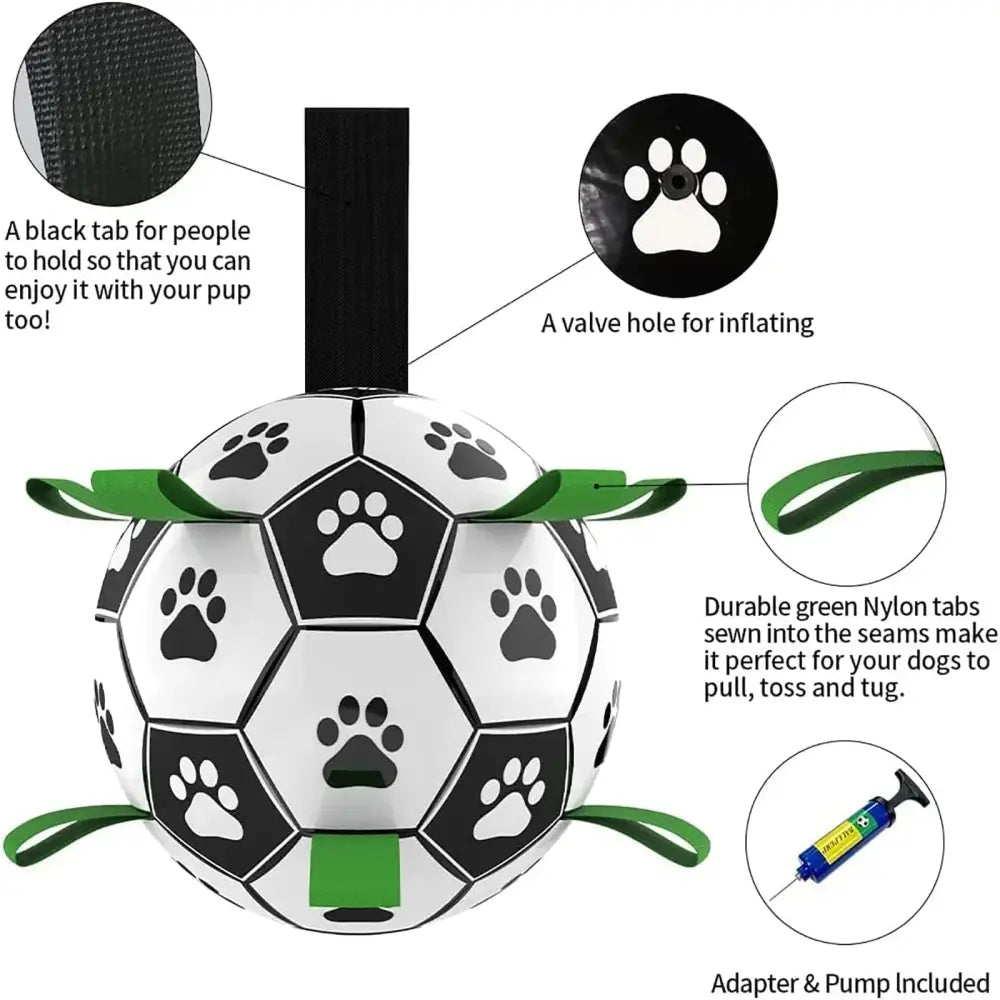 Interactive Halloween Dog Soccer Ball with Grab Tabs