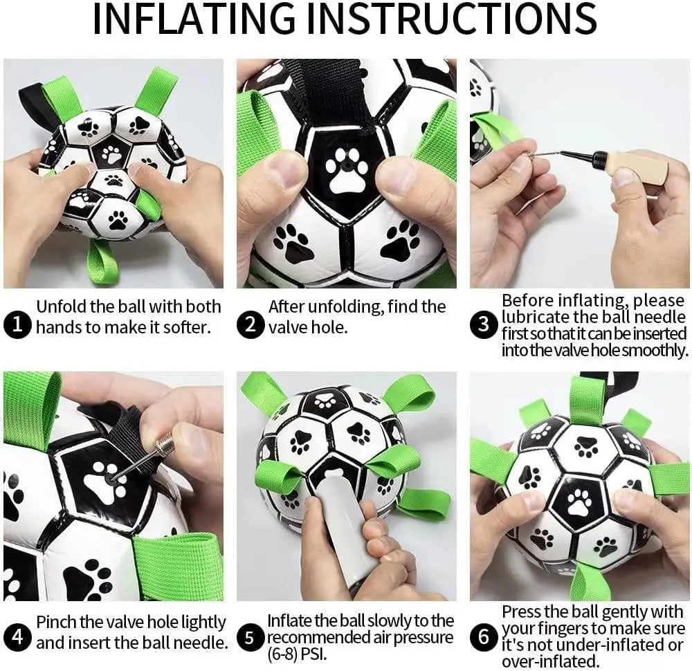 Interactive Halloween Dog Soccer Ball with Grab Tabs