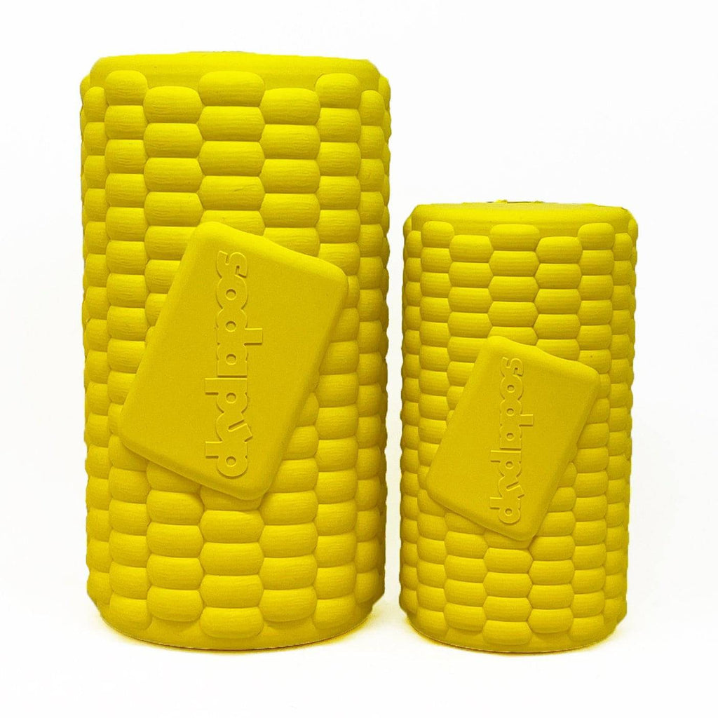 Corn on the Cob Dog Toy - Durable Rubber Treat Dispenser | USA Made
