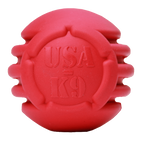 USA-K9 Stars and Stripes Rubber Dog Toy | K9 Handler Reward Toy | Red | USA Made