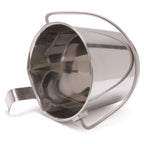 Jeffers Flat-Sided Stainless Steel Pails with Hook & Handle
