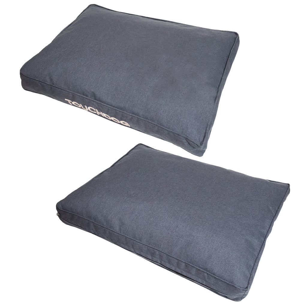 Touchdog 'Hushky' Water-Resistant Premium Raised Rectangular Dog Mat